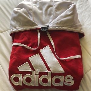 “Vintage style Adidas hoodie in Red